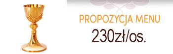 Propozycja menu komunijne - 220zł/os