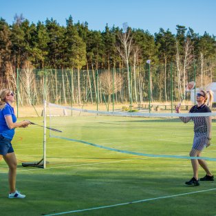 Football pitch, badminton court