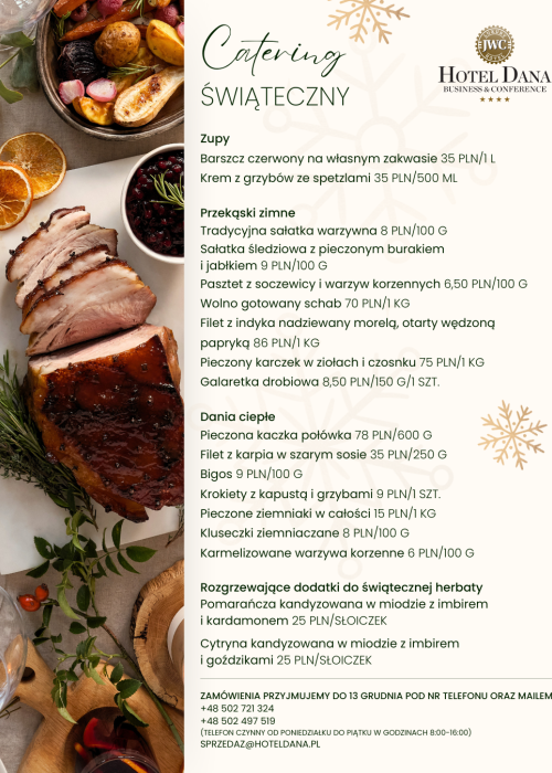 catering świąteczny Szczecin, catering wigilijny Szczecin