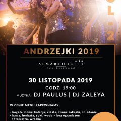 ANDRZEJKI 30.11.19R. W ALMARCO HOTEL!