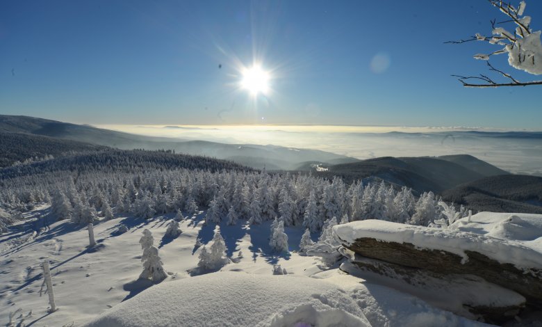 Lyžařské svahy střediska Czarna Góra