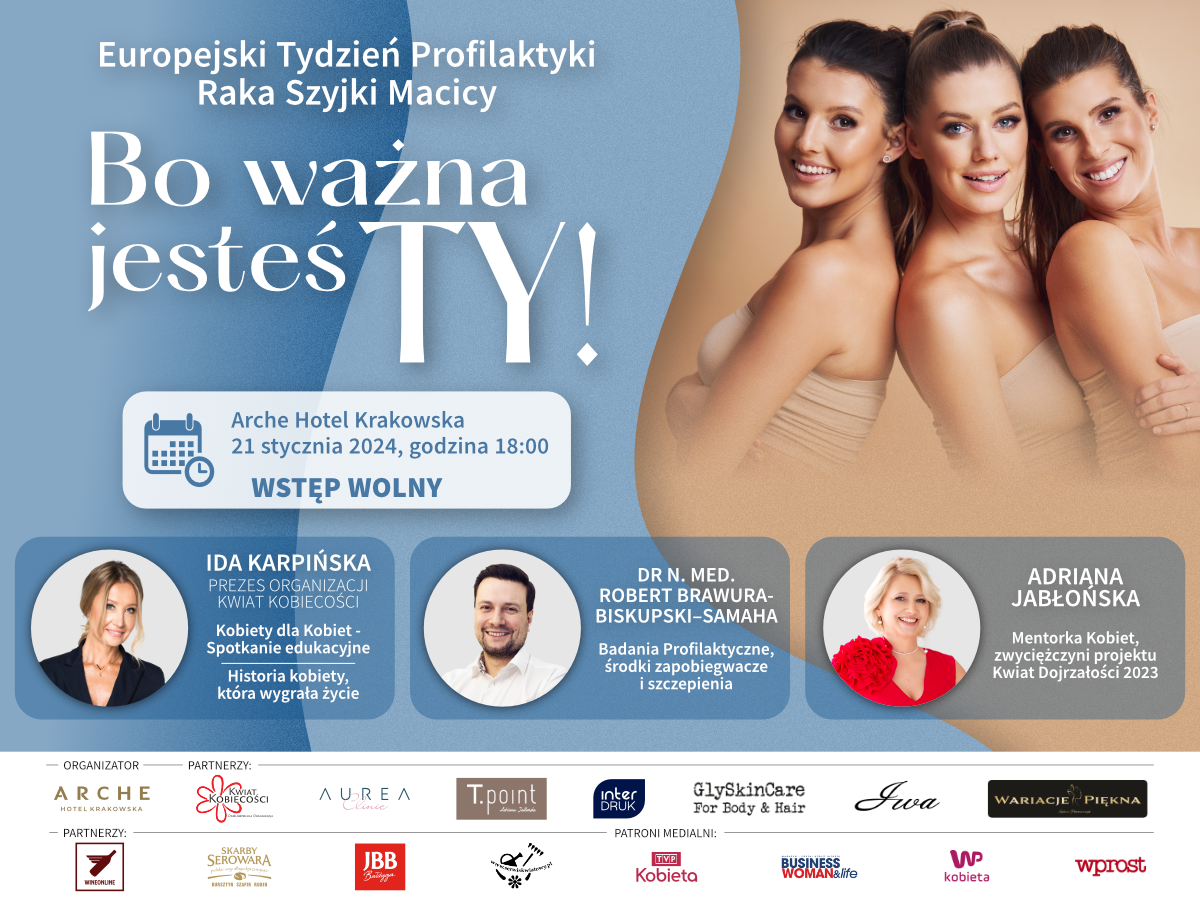 europejski tydzień profilaktyki raka szyjki macicy Arche Hotel Krakowska