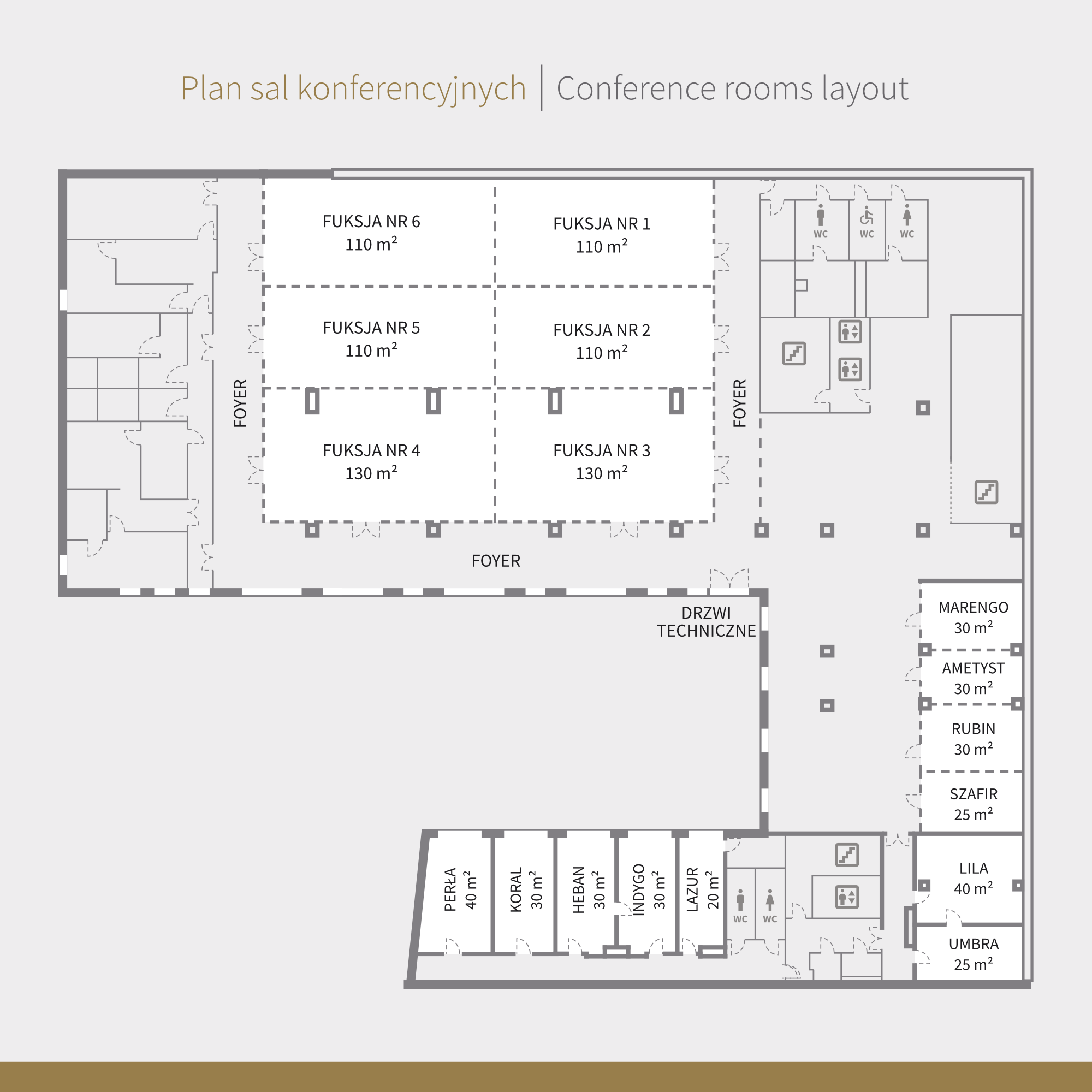 Arche Hotel Krakowska - sale konferencyjne plan warszawa