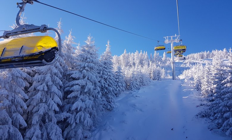 Sjezdovky ve středisku Czarna Góra