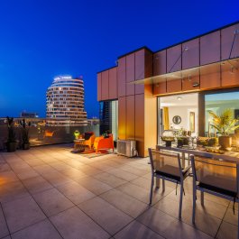 Penthouse z 2 sypialniami i tarasem