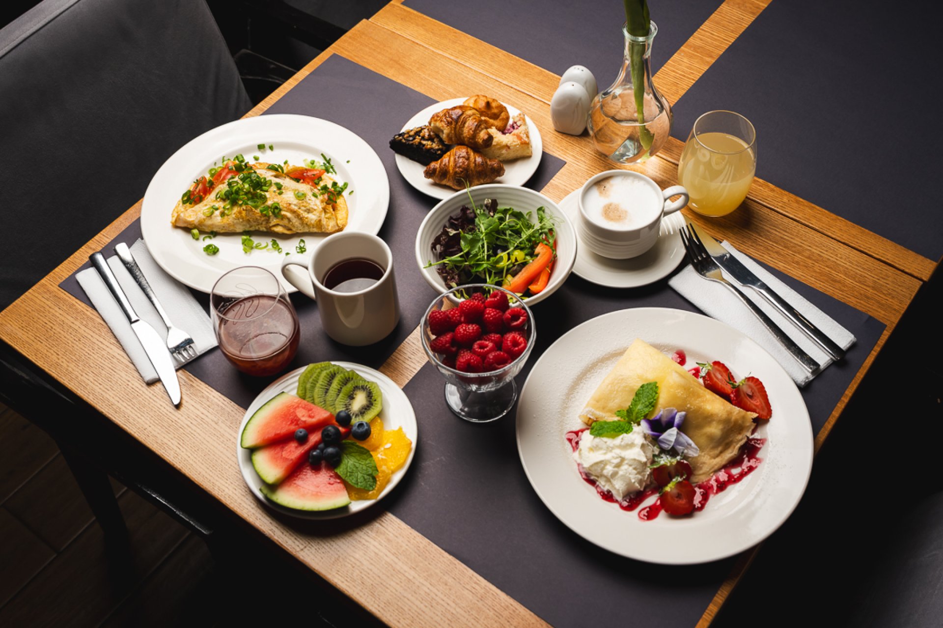 Reichhaltiges Frühstücksbuffet