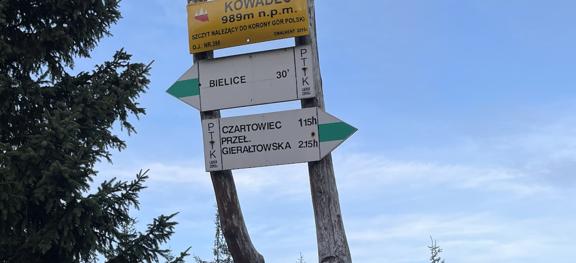 Kowadło - Najwyższy szczyt Gór Złotych