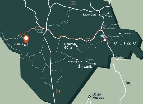 Jagodna 985 m n.p.m. -  prosty szlak na najwyższy szczyt Gór Bystrzyckich