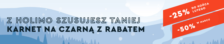 Zaplanuj zimowy urlop w Holimo i szusuj na Czarnej Górze z rabatem -25% do końca lutego i -50% w marcu!