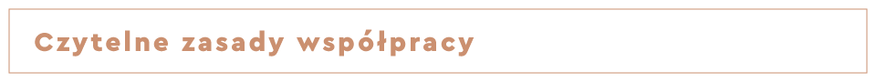 Czytelne zasady współpracy