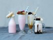 Eiskugeln und Sorbets / Milchshakes