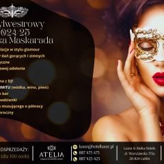 Wenecka Maskarada – Bal Sylwestrowy 2024 w Hotelu Luxor i Atelii