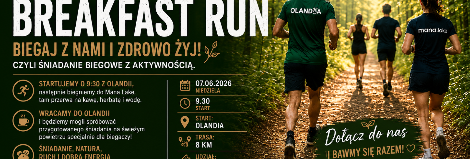 OLANDIA & MANA LAKE BREAKFAST RUN 07.06.2026