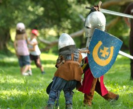 Medieval event next to the castle