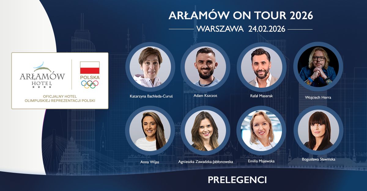 Prelegenci Arłamów On Tour 2026 w Warszawie