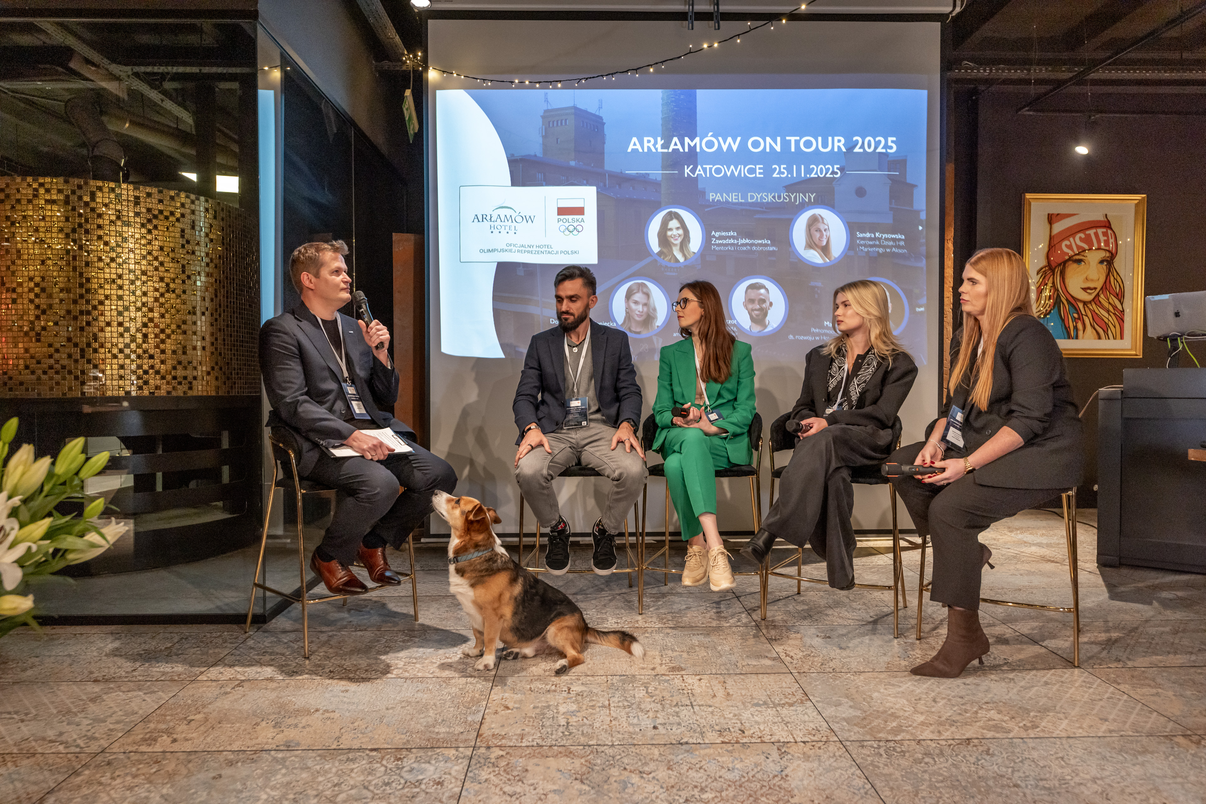 Arłamów On Tour - prelegencji podczas panelu dyskusyjnego