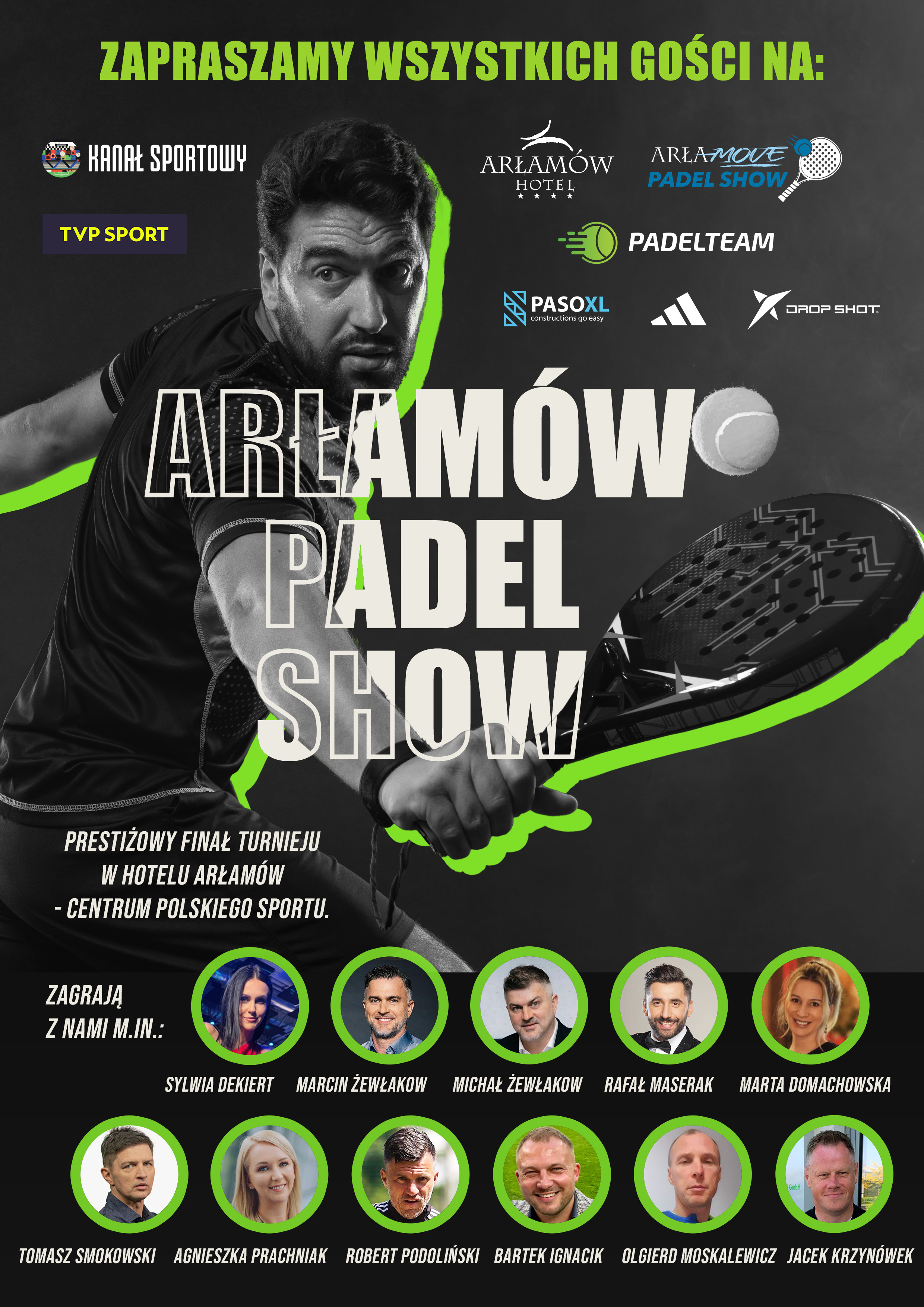 Arłamów Padel Show plakat