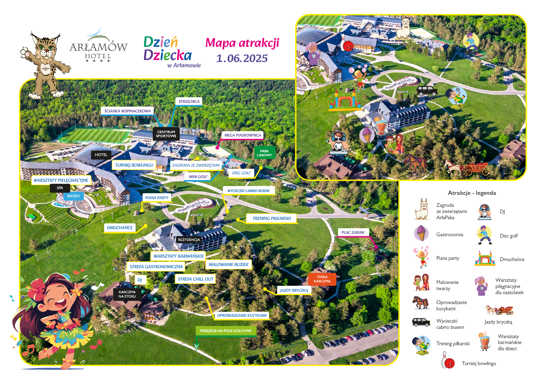 Mapa atrakcji Dzień Dziecka