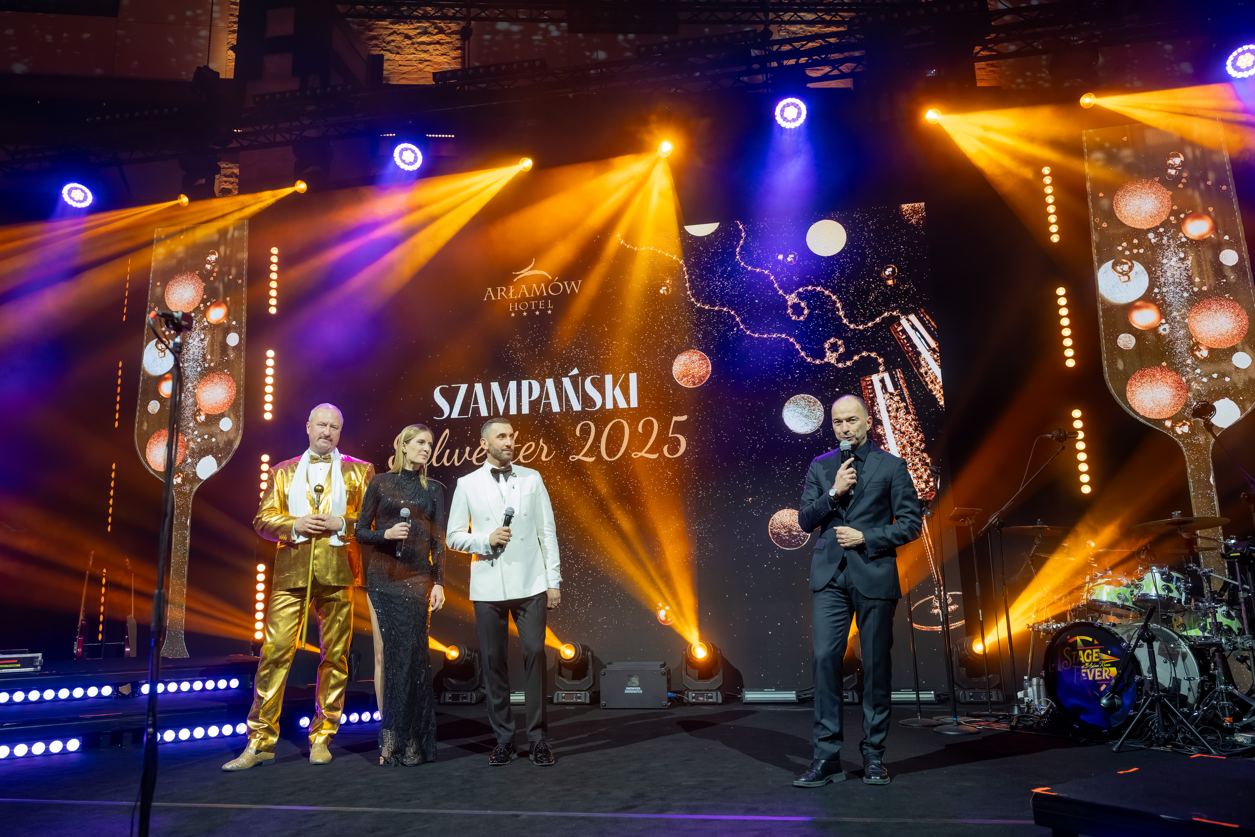 Rafał Maserak i Aleksandra Szutenberg na sylwestrze w Hotelu Arłamów