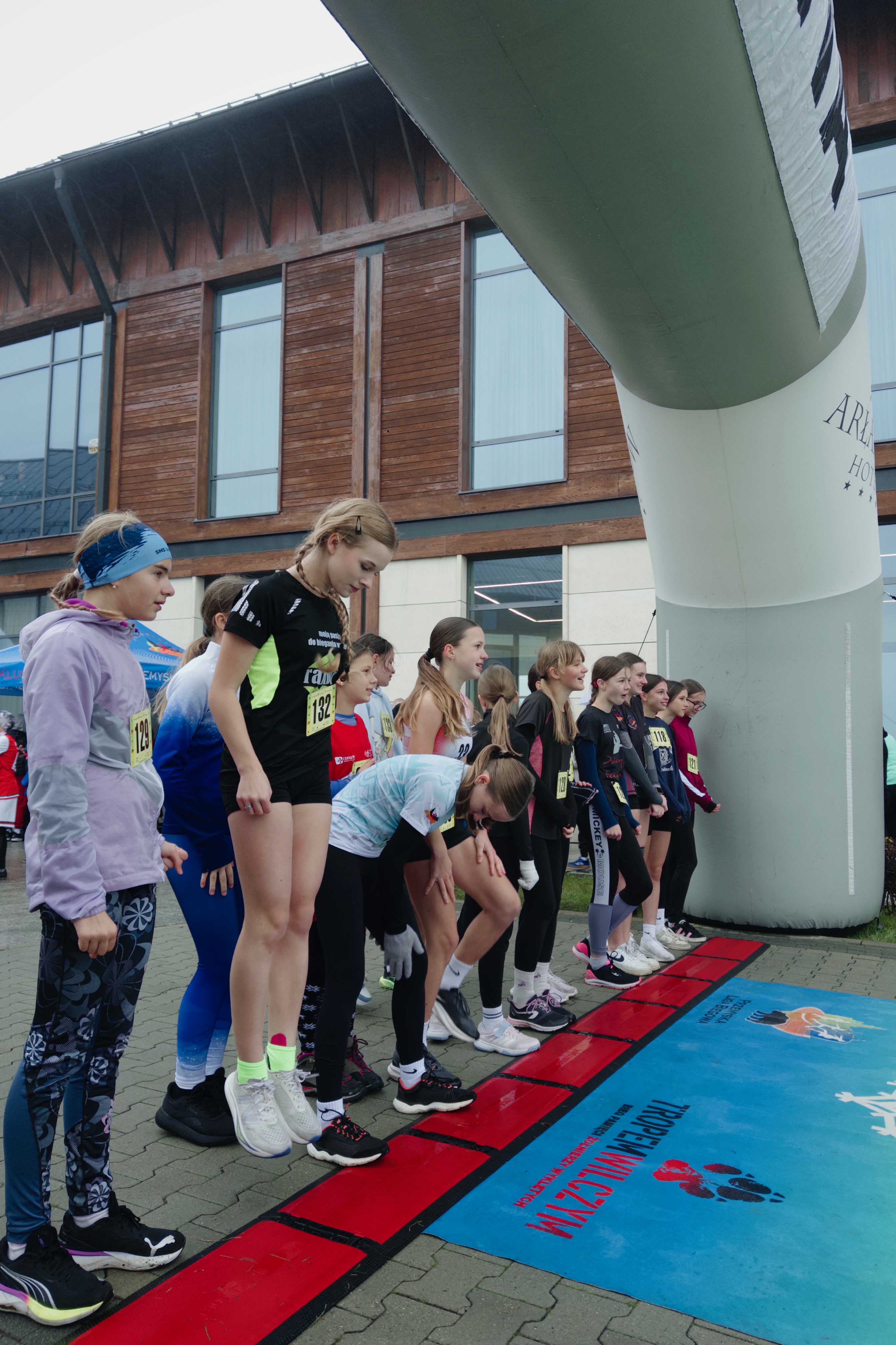 Dzieci uczestniczące w V Biegu Arłamowskim