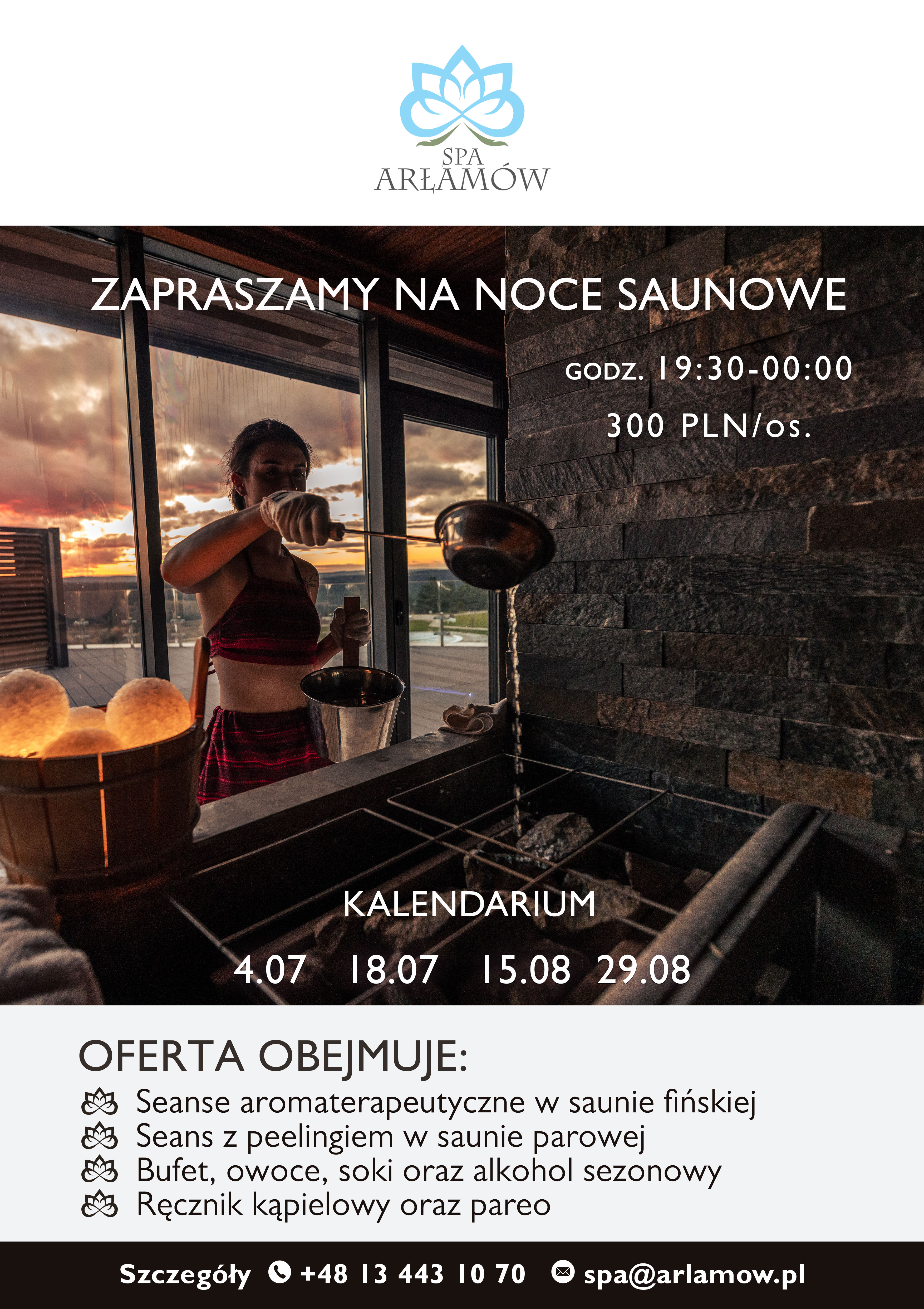 Noce Saunowe w Hotelu Arłamów