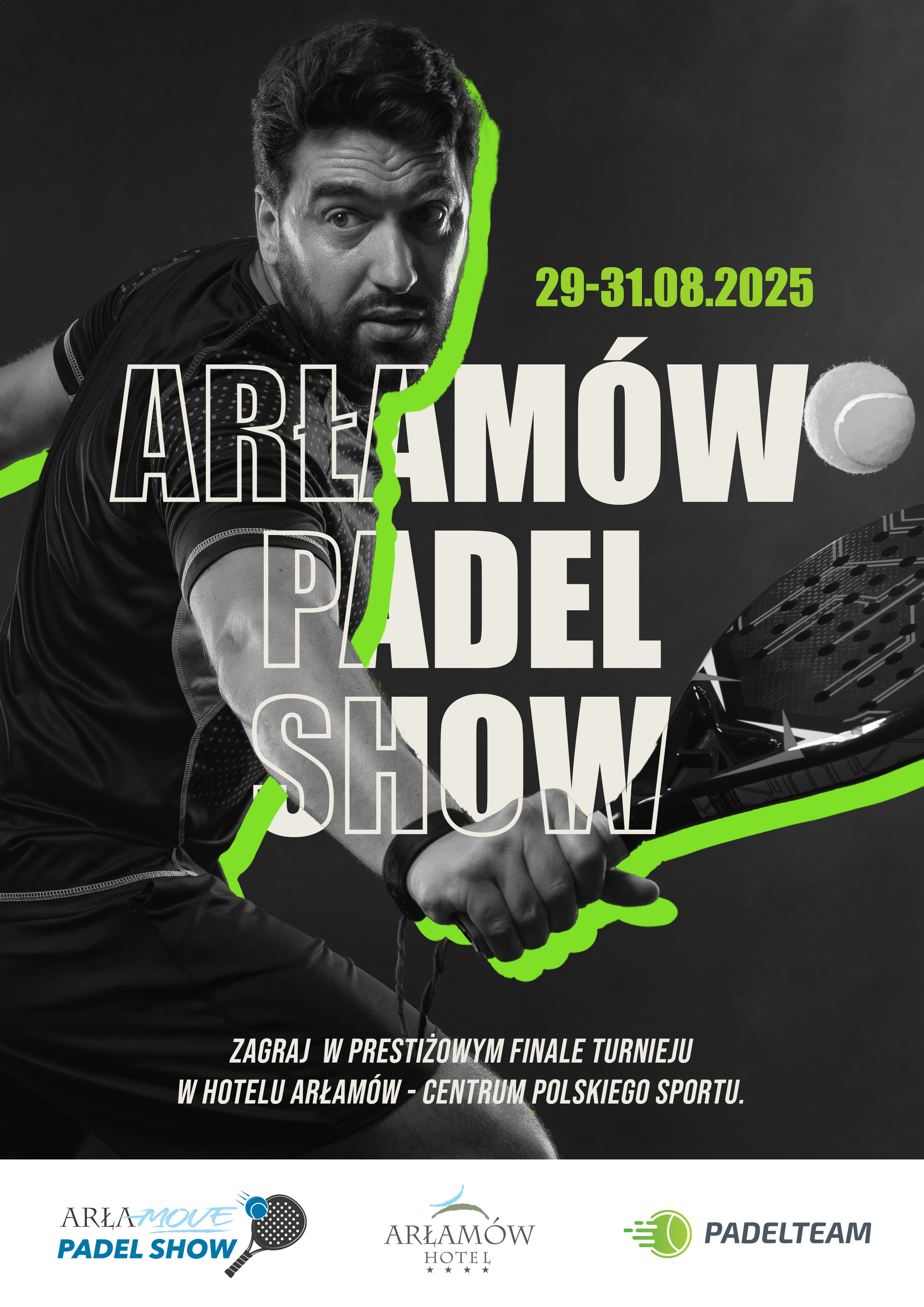 Arłamów Padel Show 2025 - plakat
