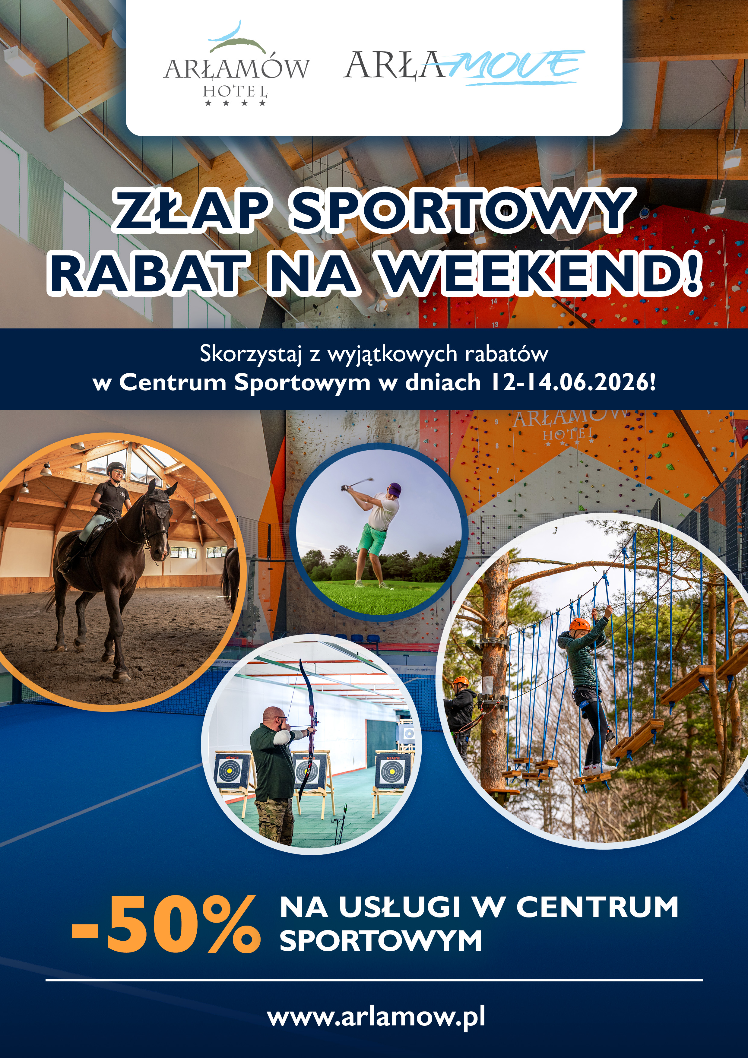 Złap sportowy rabat na weekend w Hotelu Arłamów