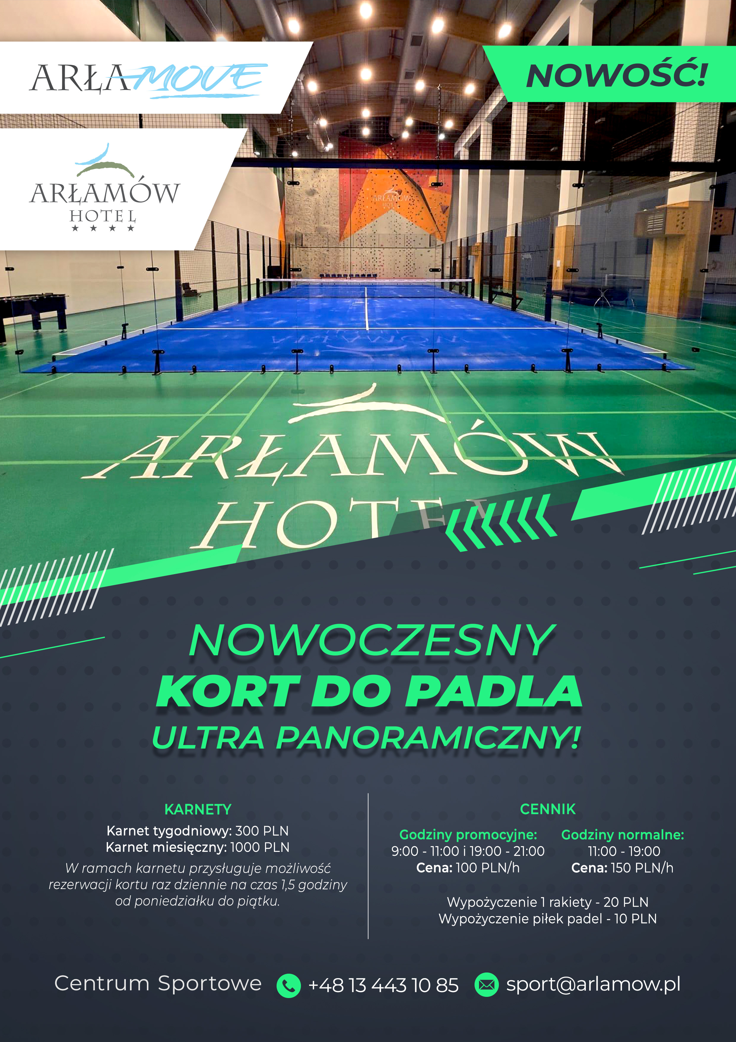 Padel w Hotelu Arłamów