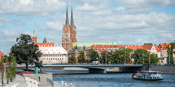 Widok na Ostrów Tumski Hotel Europeum