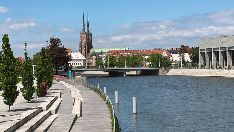 trasy rowerowe nad Odrą we Wrocławiu