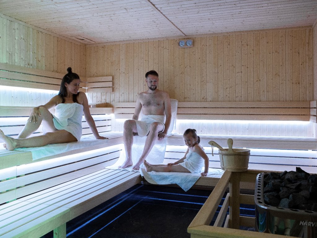 sauna z dziećmi