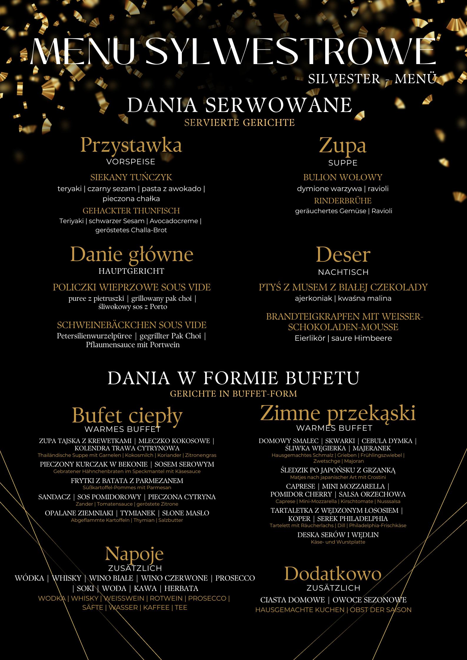 Menu Sylwestrowe