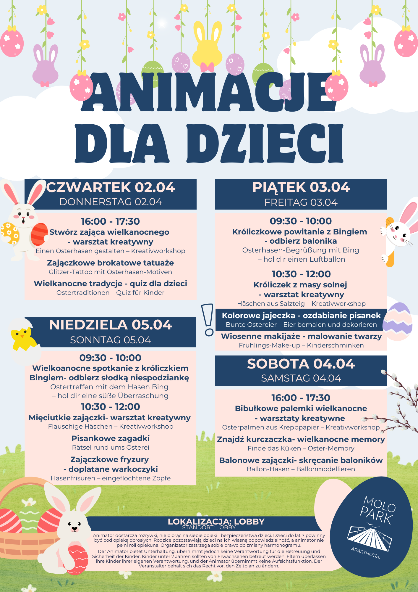Wielkanocne Animacje (02-05.04.2026)