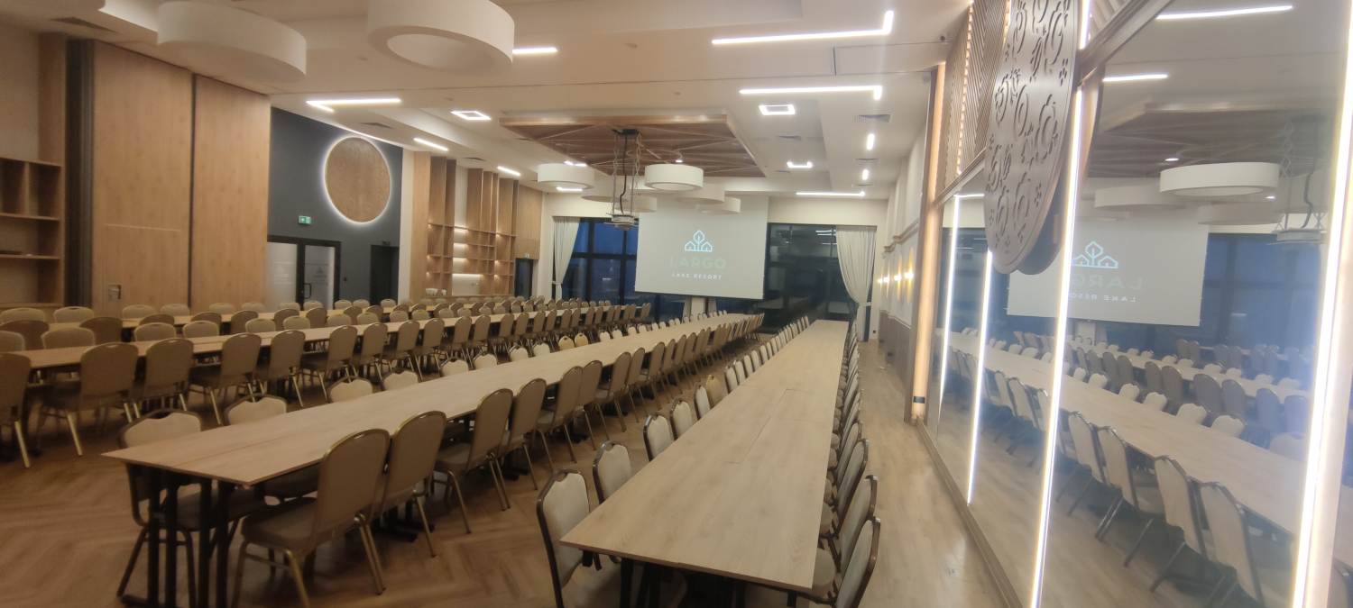 Sala Flauta Kaszub w ustawieniu bankietowym