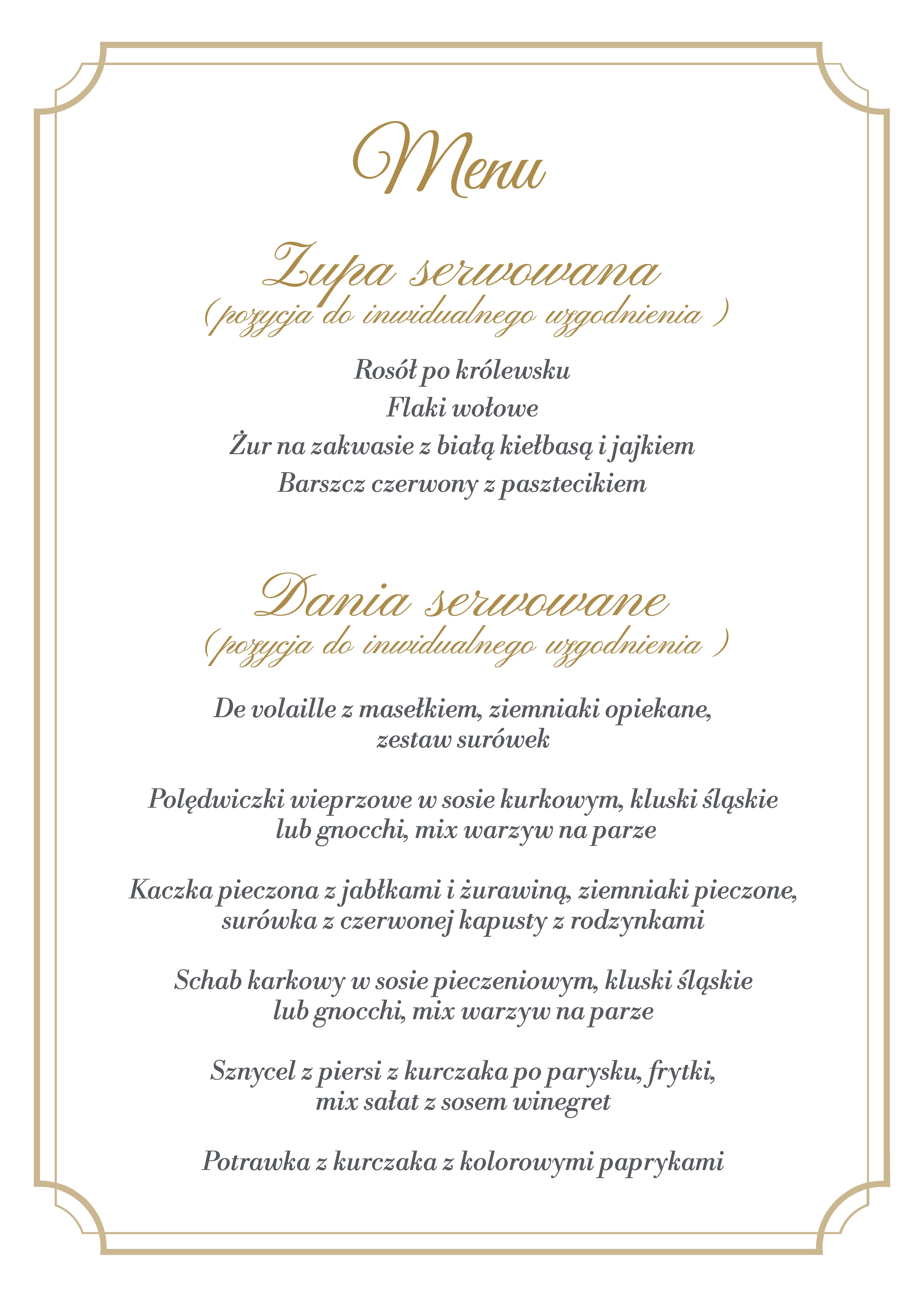 Oferta weselna Hotel Elgrom