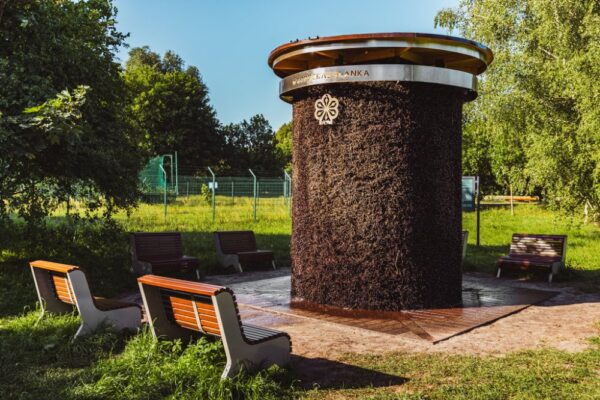 Tężnia solankowa w parku - na sopockich błoniach