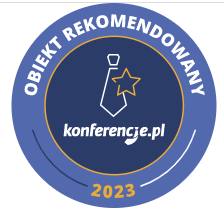 Nasz obiekt został nagrodzony przez konferencje.pl Odznaką Rekomendacyjną 2023, jako obiekt polecany organizatorom spotkań na dobre miejsce na konferencje, eventy oraz szkolenia.