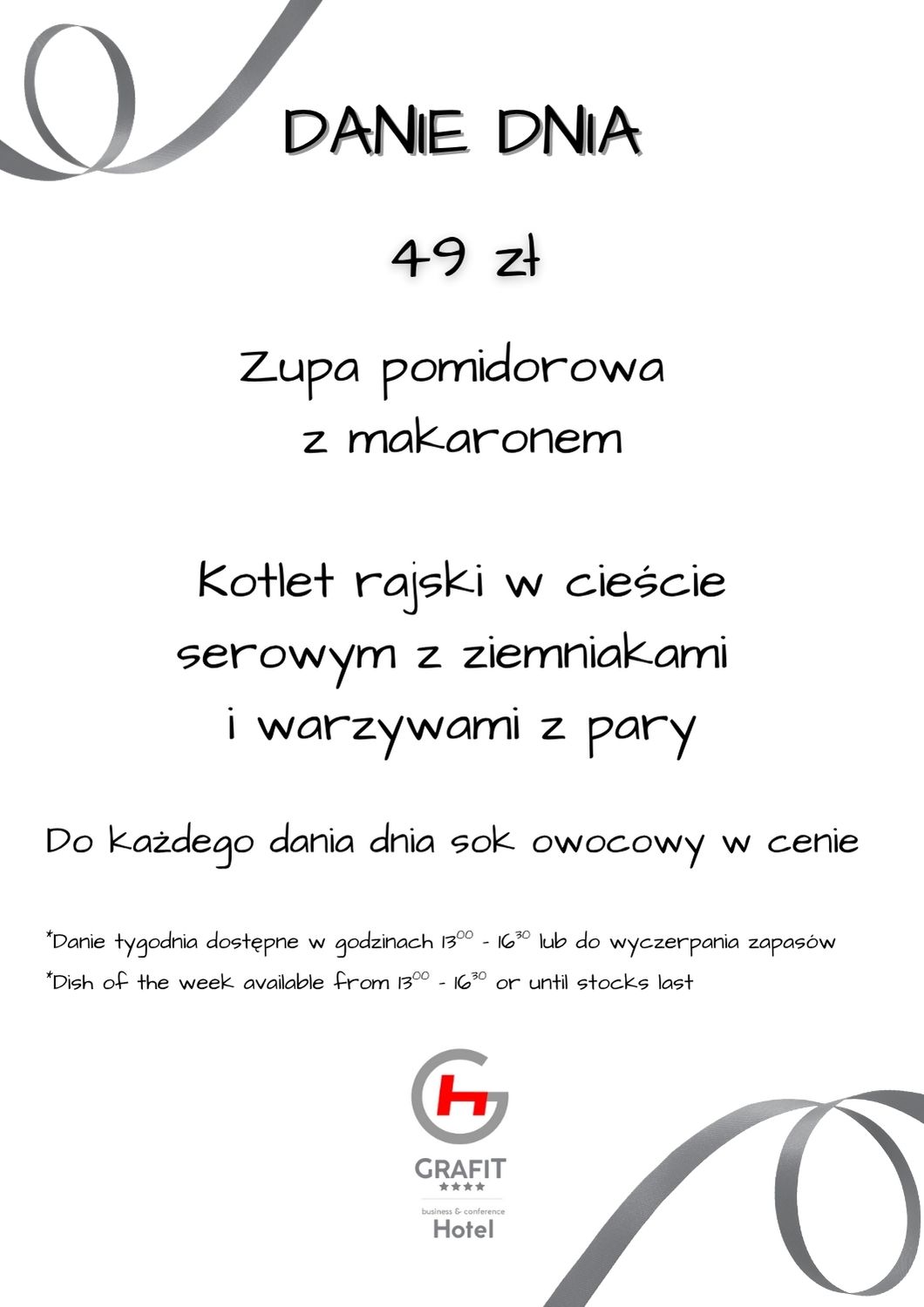 Zdjęcie potrawy z menu tygodnia